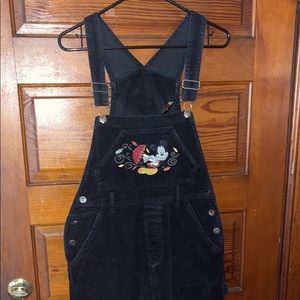 Vintage Mickey Mouse corduroy overalls
